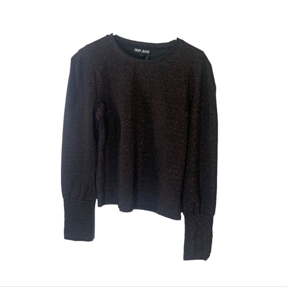 DKNY Jeans Large Brown‎ Sparkly Sweater
